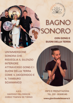 Bagno Sonoro con Gong e Suoni della Terra