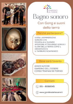 Bagno Sonoro con Gong e Suoni della Terra