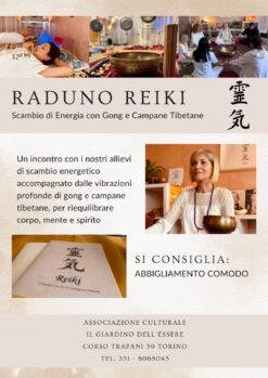 Raduno Reiki: Scambio di Energia con Gong e Campane Tibetane
