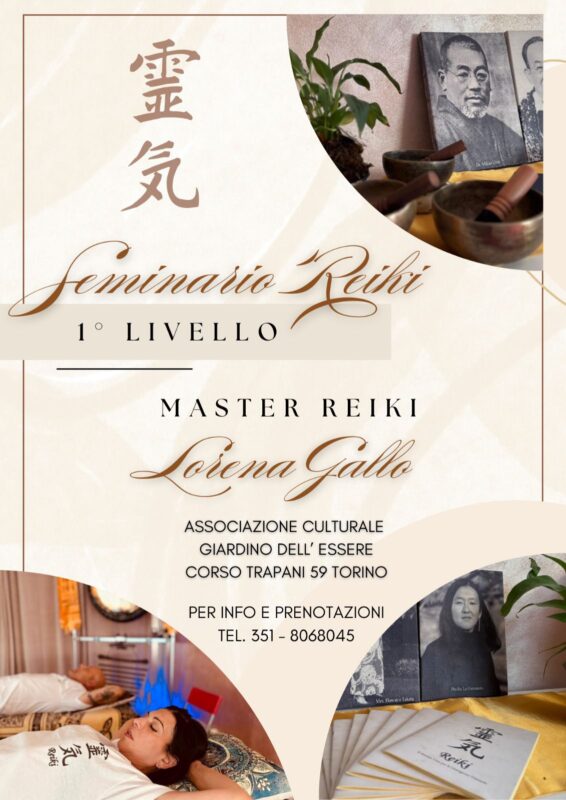 Seminario Primo Livello Reiki Metodo Usui