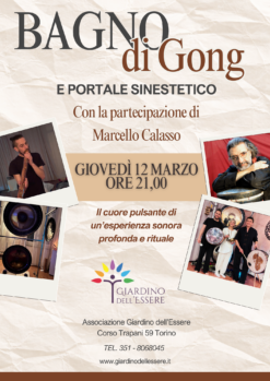 Bagno di Suoni con Gong e Portale Sinestetico