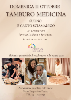 Tamburo Sciamanico Medicina – Domenica 11 Ottobre (Torino)