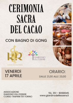 Cerimonia Sacra del Cacao e Bagno di Gong