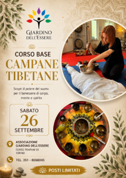Corso base campane tibetane e massaggio sonoro Settembre 2026