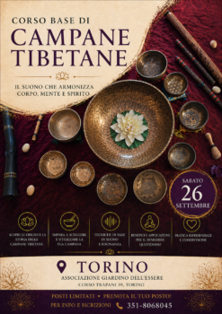 Corso base campane tibetane e massaggio sonoro Settembre 2026