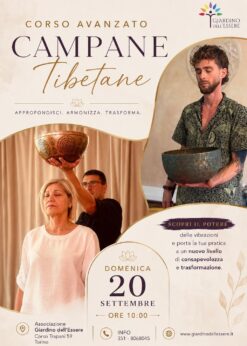 Corso Avanzato campane tibetane e massaggio sonoro Settembre 2026