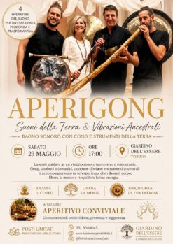 Aperigong Torino | Bagno Sonoro con Gong e Aperitivo