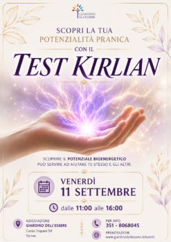 Analisi Energetica Test Kirlian a Torino Venerdì 11 Settembre