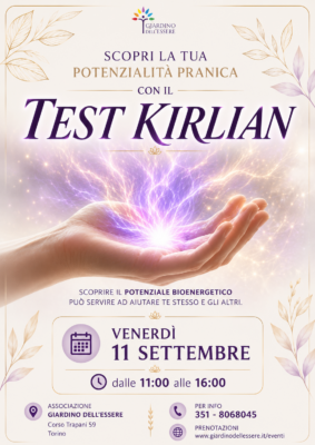 Analisi Energetica Test Kirlian a Torino Venerdì 11 Settembre